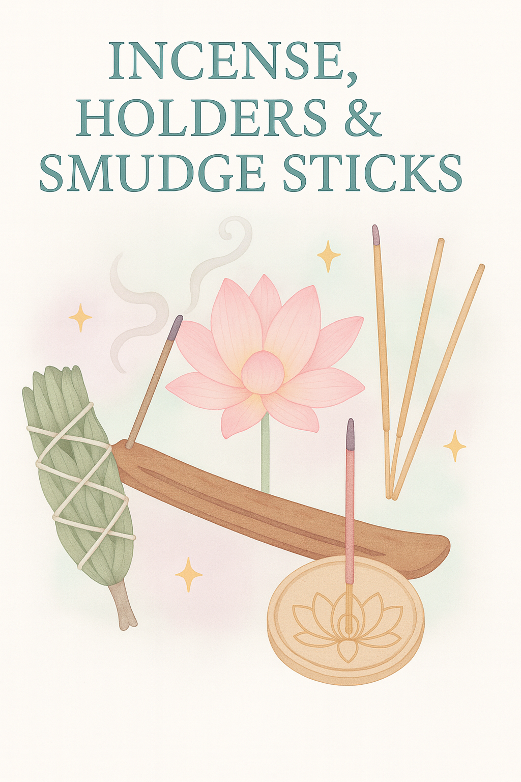 Incense, Holders, Palo Santos & Smudge Sticks